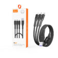Mietubl 3 in 1 braided fast charging cable | MTB-DCODT03